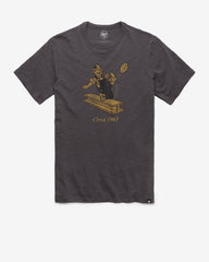 PITTSBURGH STEELERS HISTORIC GRIT '47 SCRUM TEE CHARCOAL