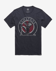 WASHINGTON SENATORS COOPERSTOWN GRIT '47 SCRUM TEE FALL NAVY