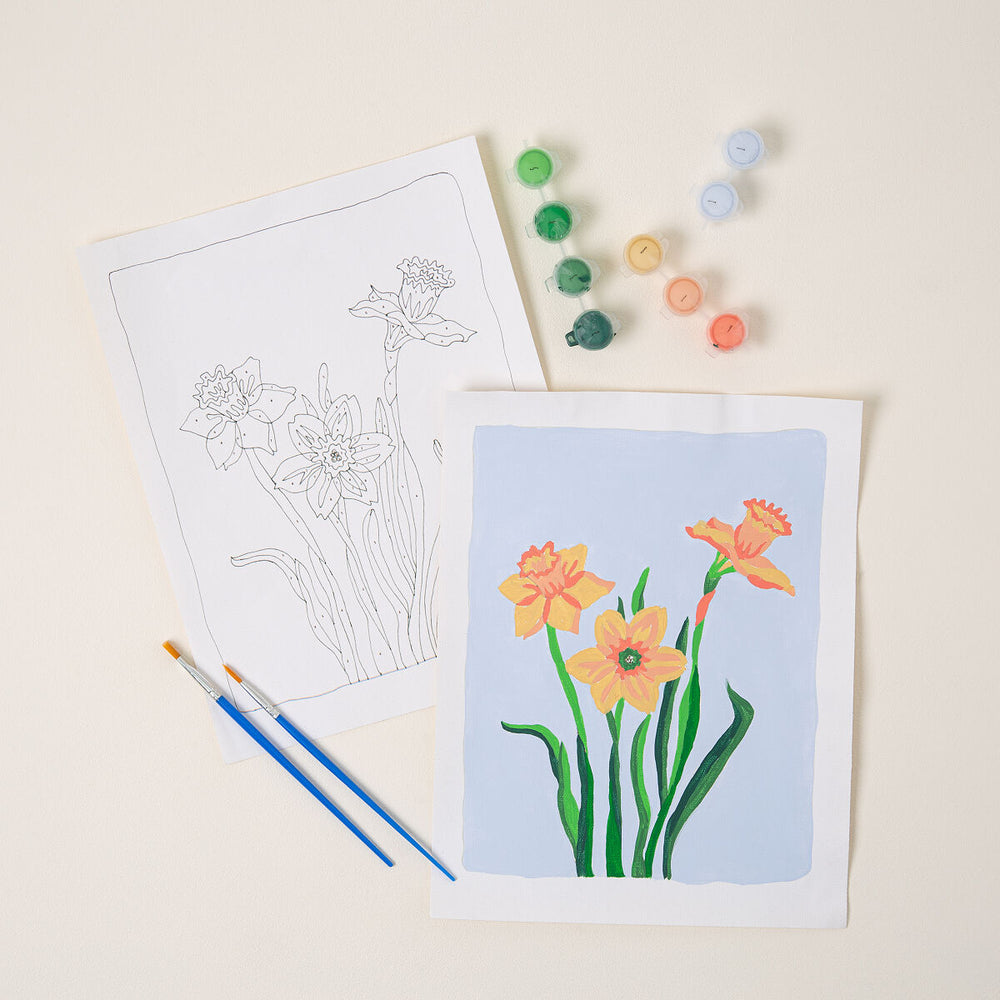 Birth Month Flower Paint-by-Number Kit