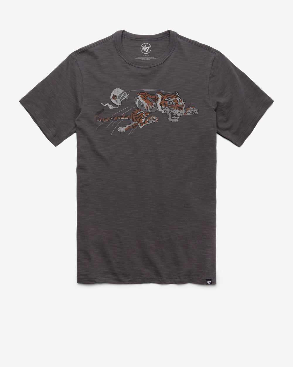 CINCINNATI BENGALS HISTORIC GRIT '47 SCRUM TEE CHARCOAL