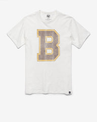 BOSTON BRUINS VINTAGE GRIT '47 SCRUM TEE WHITE WASH