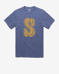 SEATTLE MARINERS COOPERSTOWN GRIT '47 SCRUM TEE BLEACHER BLUE
