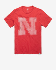 NEBRASKA CORNHUSKERS GRIT '47 SCRUM TEE RESCUE RED