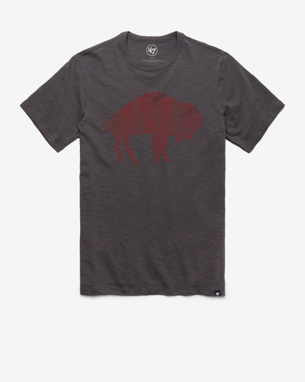 BUFFALO BILLS HISTORIC GRIT '47 SCRUM TEE CHARCOAL