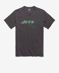 NEW YORK JETS HISTORIC GRIT '47 SCRUM TEE CHARCOAL