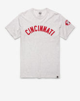 CINCINNATI REDS COOPERSTOWN '47 FRANKLIN FIELDHOUSE TEE RELAY GREY