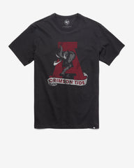 ALABAMA CRIMSON TIDE VINTAGE PREMIER '47 FRANKLIN TEE FLINT BLACK