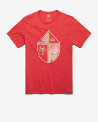 SAN FRANCISCO 49ERS HISTORIC GRIT '47 SCRUM TEE RESCUE RED