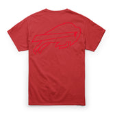 BUFFALO BILLS HIGHLIGHT '47 VINTAGE TUBULAR TEE DT CARDINAL