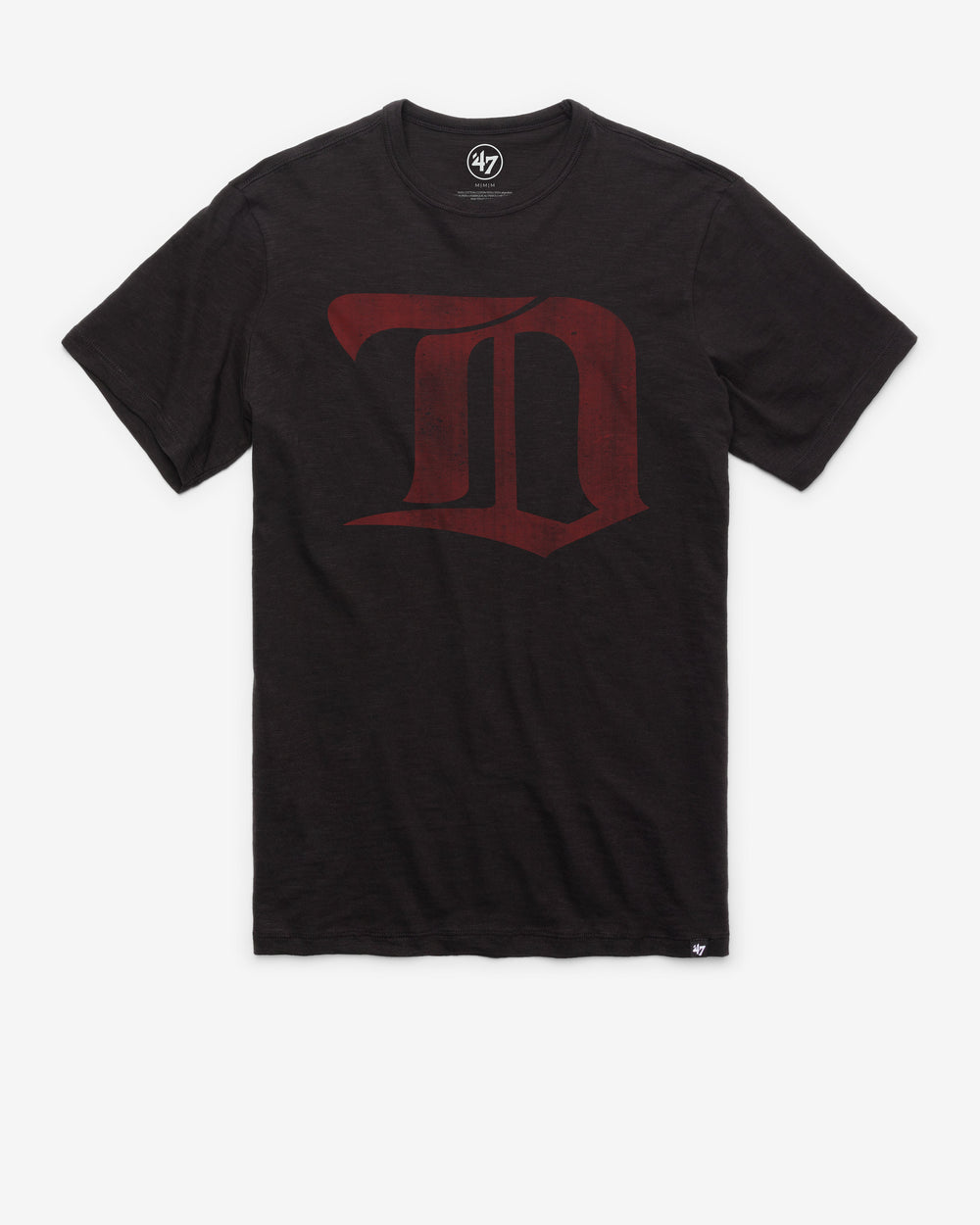 DETROIT RED WINGS VINTAGE GRIT '47 SCRUM TEE JET BLACK
