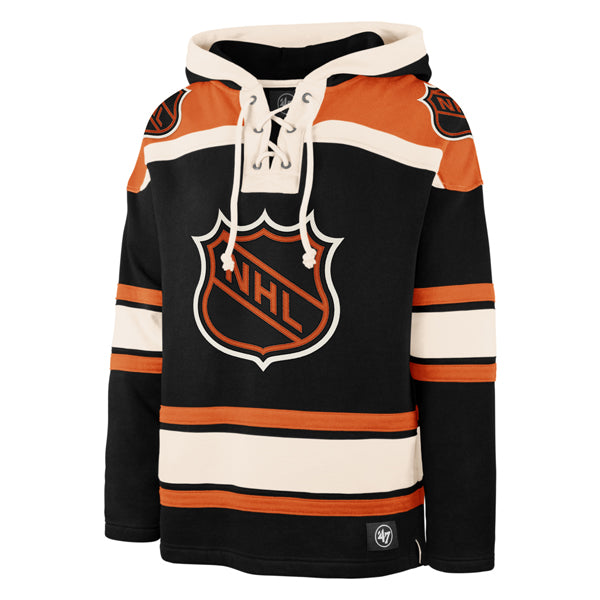 NHL VINTAGE SHIELD SUPERIOR '47 LACER HOOD JET BLACK