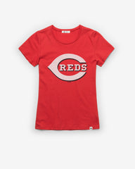 CINCINNATI REDS PREMIER '47 FRANKIE TEE WOMENS RACER RED