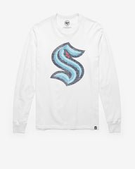 SEATTLE KRAKEN PREMIER '47 FRANKLIN LONG SLEEVE TEE WHITE WASH