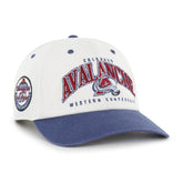 COLORADO AVALANCHE VINTAGE RETRO FREEZE '47 CLEAN UP MF MID FIT RAW WHITE