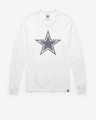 DALLAS COWBOYS PREMIER '47 FRANKLIN LONG SLEEVE TEE WHITE WASH