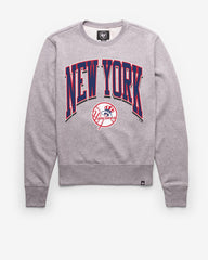 NEW YORK YANKEES COOPERSTOWN WALK TALL '47 HEADLINE CREW SLATE GREY