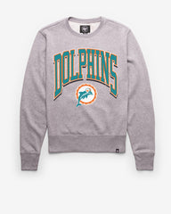 MIAMI DOLPHINS HISTORIC WALK TALL '47 HEADLINE CREW SLATE GREY