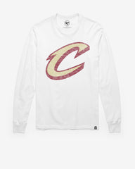 CLEVELAND CAVALIERS PREMIER '47 FRANKLIN LONG SLEEVE TEE WHITE WASH
