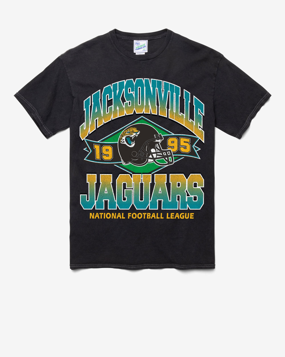 JACKSONVILLE JAGUARS LOCKER '47 VINTAGE TUBULAR TEE DT BLACK