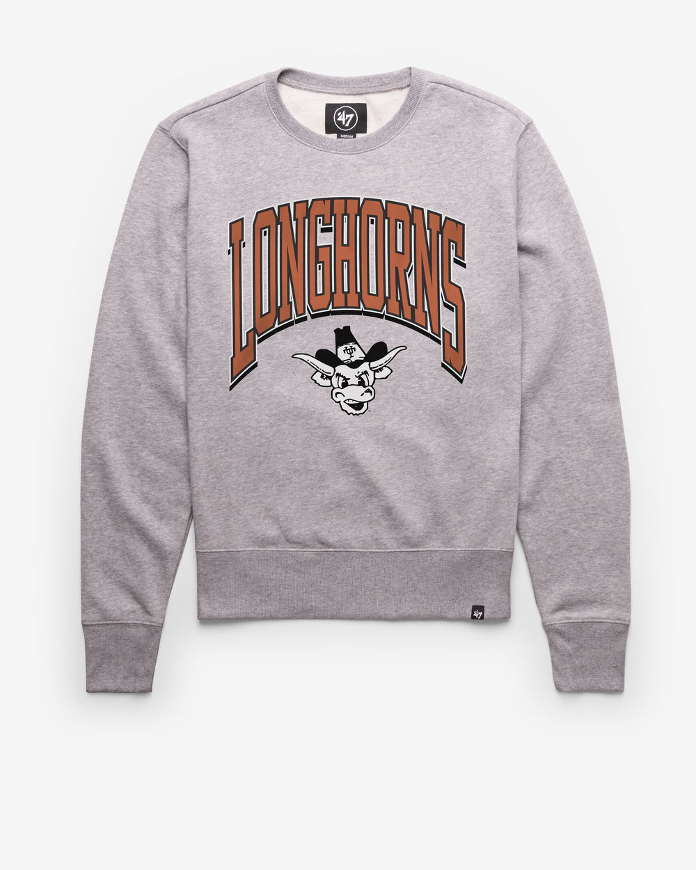 TEXAS LONGHORNS VINTAGE WALK TALL '47 HEADLINE CREW SLATE GREY