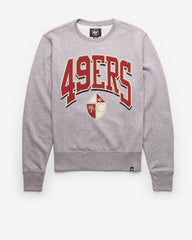 SAN FRANCISCO 49ERS HISTORIC WALK TALL '47 HEADLINE CREW SLATE GREY