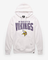 MINNESOTA VIKINGS TEAM ELEMENTS ARCH '47 HEADLINE HOOD WHITE WASH