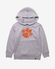 CLEMSON TIGERS DISTRESSED IMPRINT '47 HEADLINE HOOD KIDS SLATE GREY