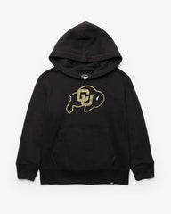 COLORADO BUFFALOES DISTRESSED IMPRINT '47 HEADLINE HOOD KIDS JET BLACK