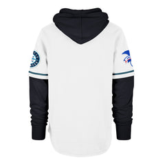 SEATTLE MARINERS COOPERSTOWN TRIFECTA '47 SHORTSTOP PULLOVER HOOD WHITE WASH