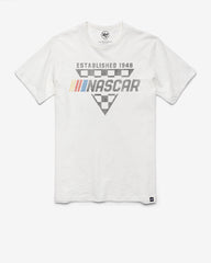 NASCAR TRI CHECK '47 SCRUM TEE WHITE WASH