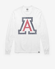 ARIZONA WILDCATS PREMIER '47 FRANKLIN LONG SLEEVE WHITE WASH