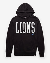 DETROIT LIONS DIME '47 HEADLINE HOOD JET BLACK