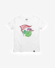 PHILADELPHIA PHILLIES MASCOT PREMIER '47 FRANKLIN TEE KIDS WHITE WASH