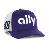 ALEX BOWMAN HENDRICK MOTORSPORTS TRIPLE HIT '47 TRUCKER PURPLE