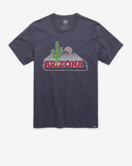 ARIZONA WILDCATS CACTUS VINTAGE PREMIER '47 FRANKLIN TEE ATLAS BLUE
