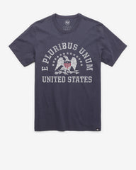 UNITED STATES USA ONE NATION '47 FRANKLIN TEE ATLAS BLUE