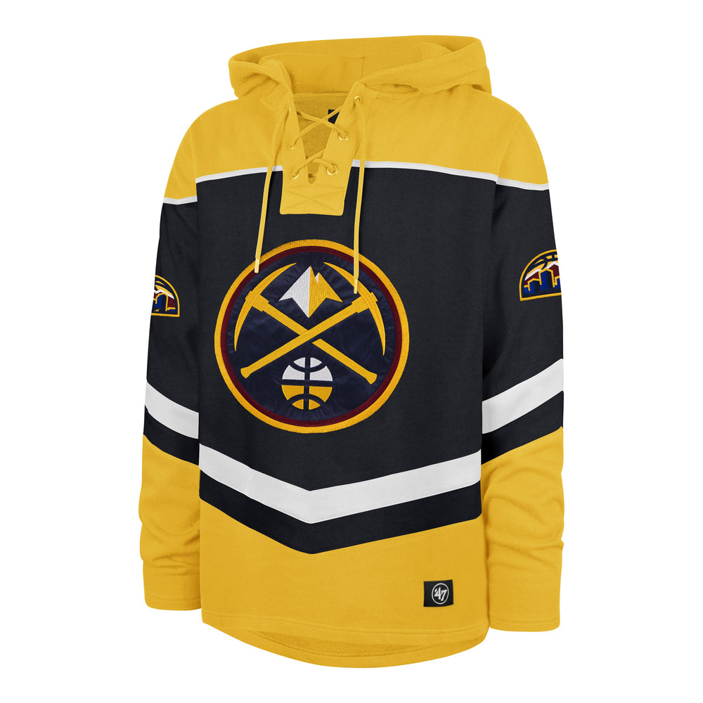 DENVER NUGGETS TRI SATIN '47 LAYUP LACER HOOD FALL NAVY