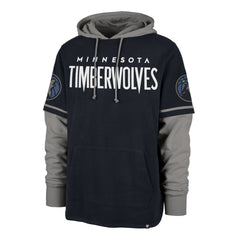 MINNESOTA TIMBERWOLVES TRIFECTA '47 SHORTSTOP PULLOVER HOOD FALL NAVY