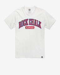 KANSAS JAYHAWKS LOCAL ARCH '47 FRANKLIN TEE WHITE WASH