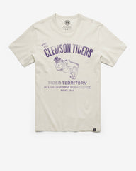 CLEMSON TIGERS VINTAGE WIDE OPEN '47 FRANKLIN TEE DUNE