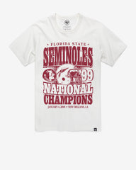 FLORIDA STATE SEMINOLES MONOCHROME '47 FRANKLIN TEE WHITE WASH