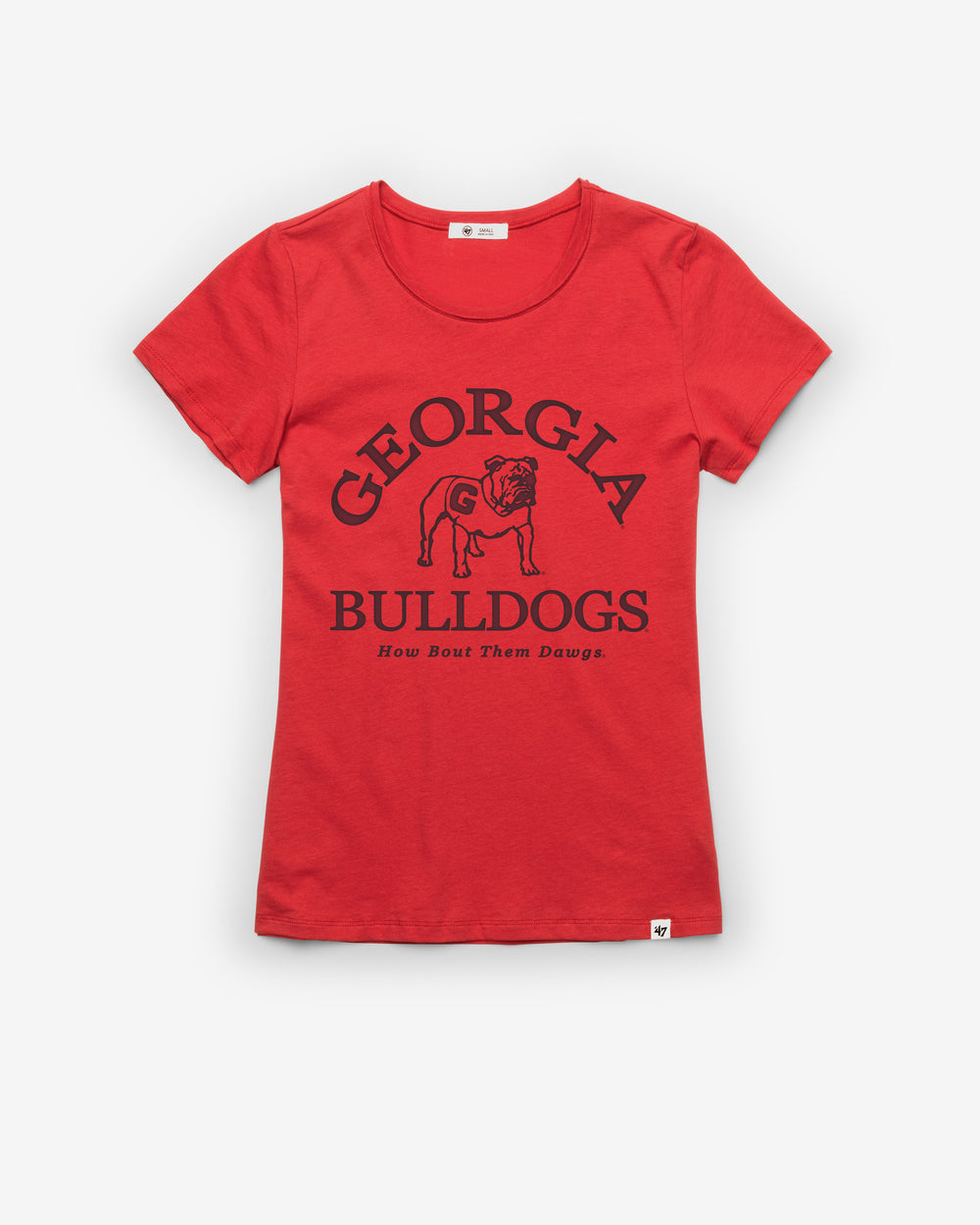 GEORGIA BULLDOGS FRESH START '47 FRANKIE TEE WOMENS RACER RED