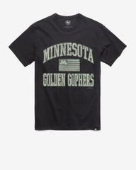 MINNESOTA GOLDEN GOPHERS OPERATION HAT TRICK OHT MAJOR '47 FRANKLIN TEE FLINT BLACK