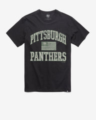 PITTSBURGH PANTHERS OPERATION HAT TRICK OHT MAJOR '47 FRANKLIN TEE FLINT BLACK