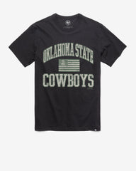 OKLAHOMA STATE COWBOYS OPERATION HAT TRICK OHT MAJOR '47 FRANKLIN TEE FLINT BLACK