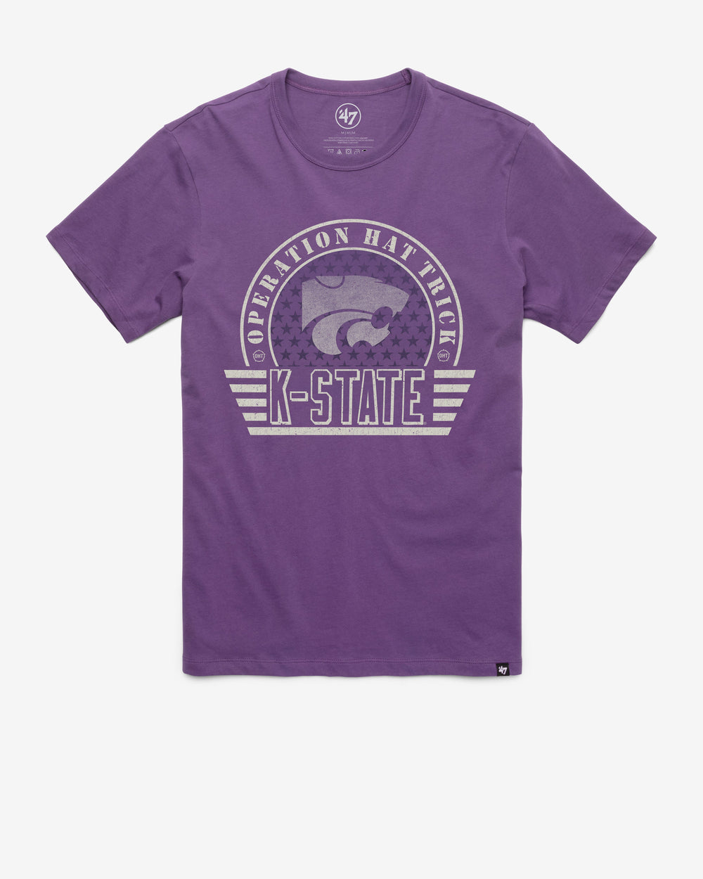 KANSAS STATE WILDCATS OPERATION HAT TRICK OHT CONVOY '47 FRANKLIN TEE REGENT PURPLE