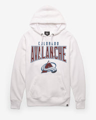 COLORADO AVALANCHE TEAM ELEMENTS ARCH '47 HEADLINE HOOD WHITE WASH
