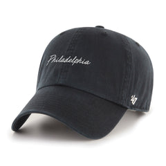 PHILADELPHIA CITY SCRIPT BASE RUNNER '47 CLEAN UP BLACK