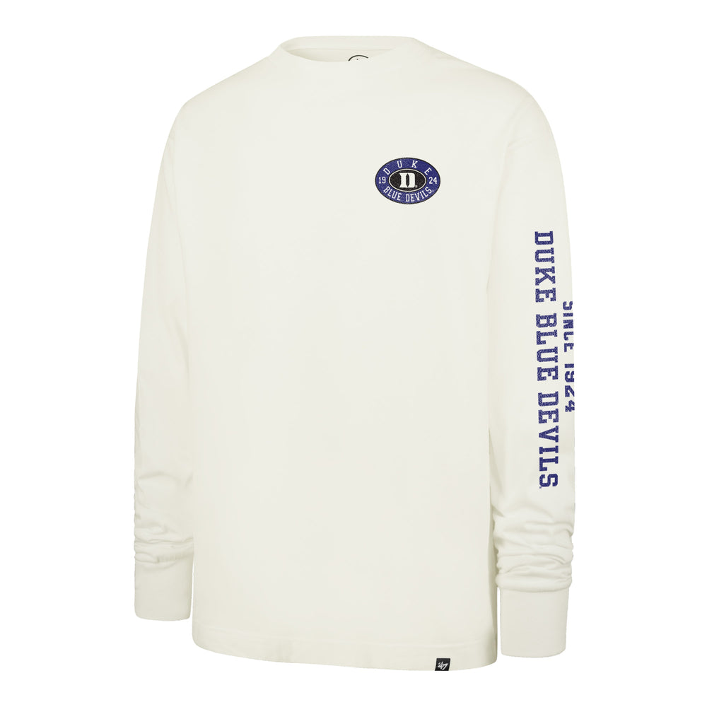DUKE BLUE DEVILS TIDE SWEEP '47 MONTAUK FOUNDATION LONG SLEEVE TEE SANDSTONE