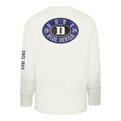 DUKE BLUE DEVILS TIDE SWEEP '47 MONTAUK FOUNDATION LONG SLEEVE TEE SANDSTONE